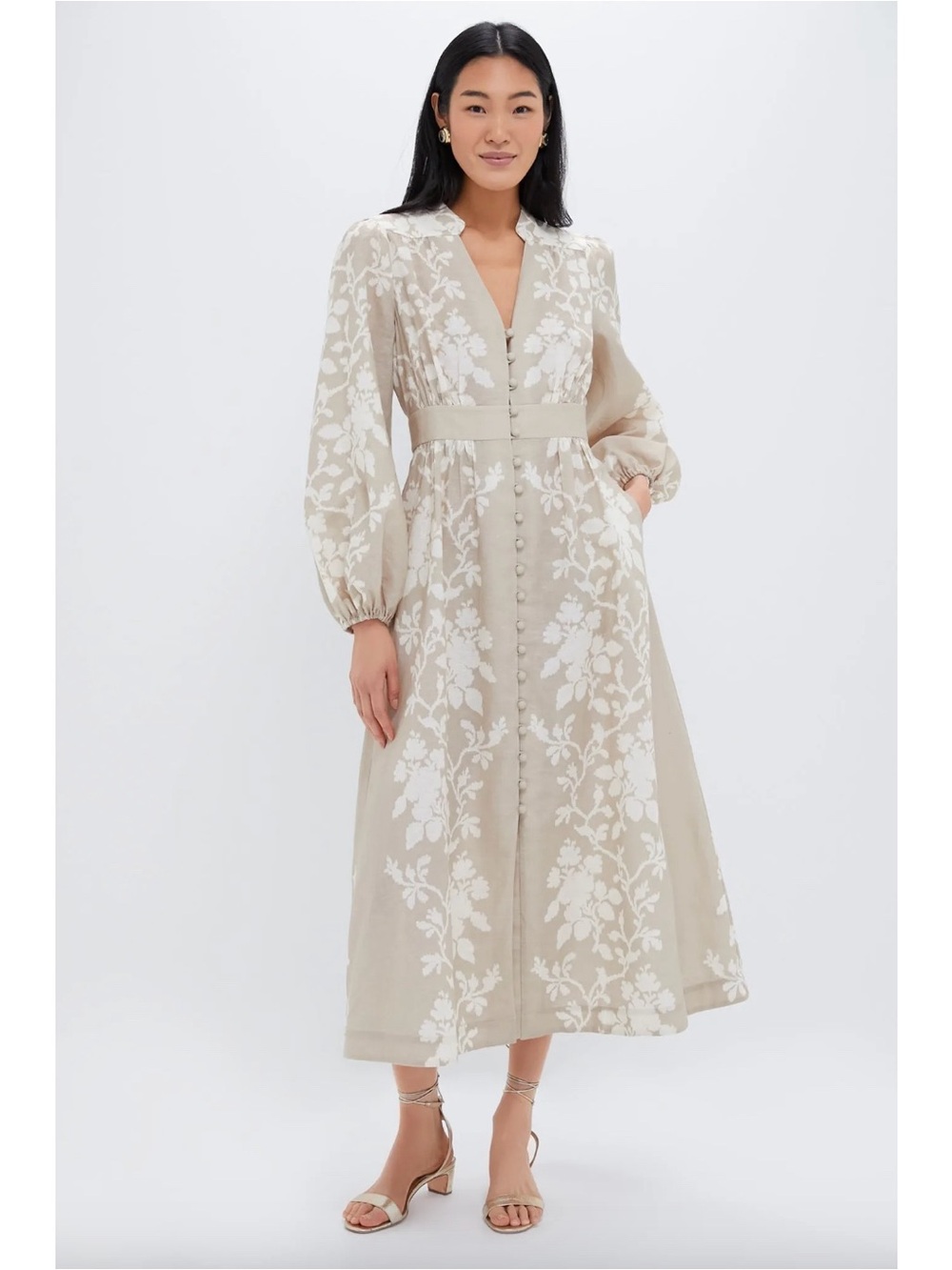 Tuckernuck Serena Dress Sand Floral